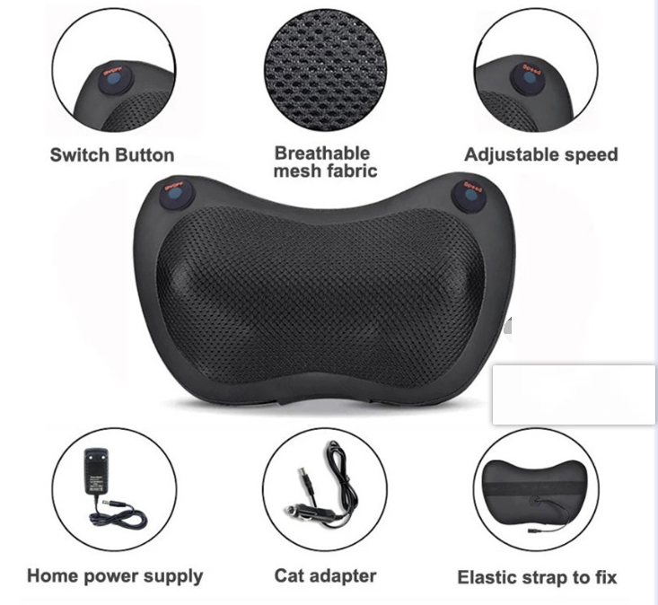 Electric Infrared Heating Kneading Neck Shoulder Back Body Spa Massager