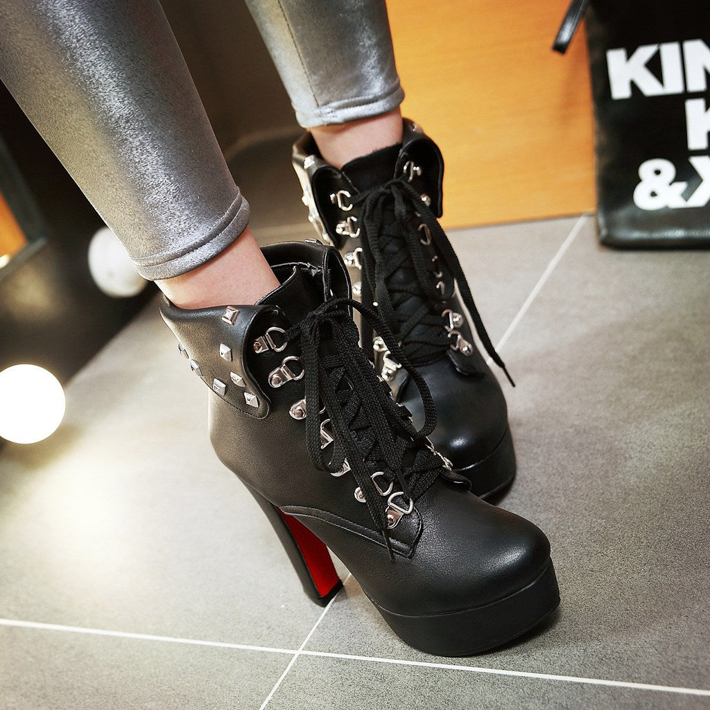 Women's High Heel Ankle Boots - Ultra High Heels