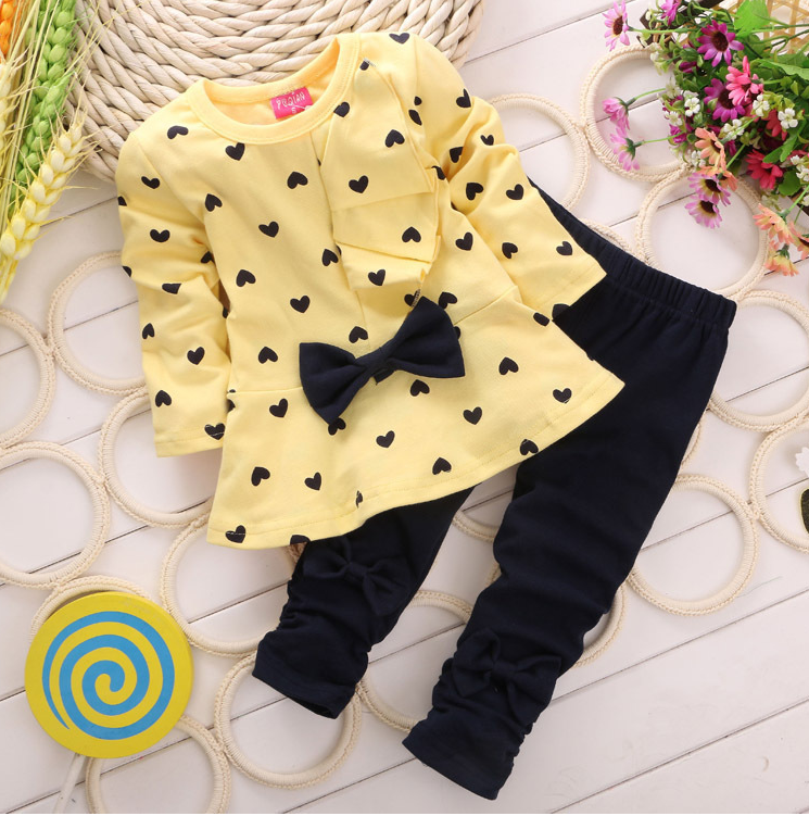 Heart Bow Set for Girls