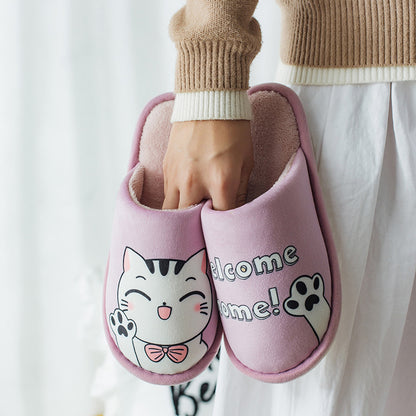 Cozy Indoor Plush Cotton Slippers for Comfort