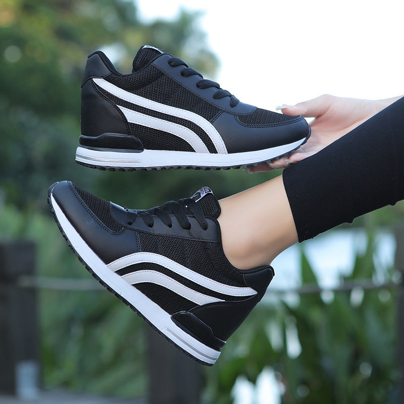 Breathable Height-Increasing Women's Sports Shoes