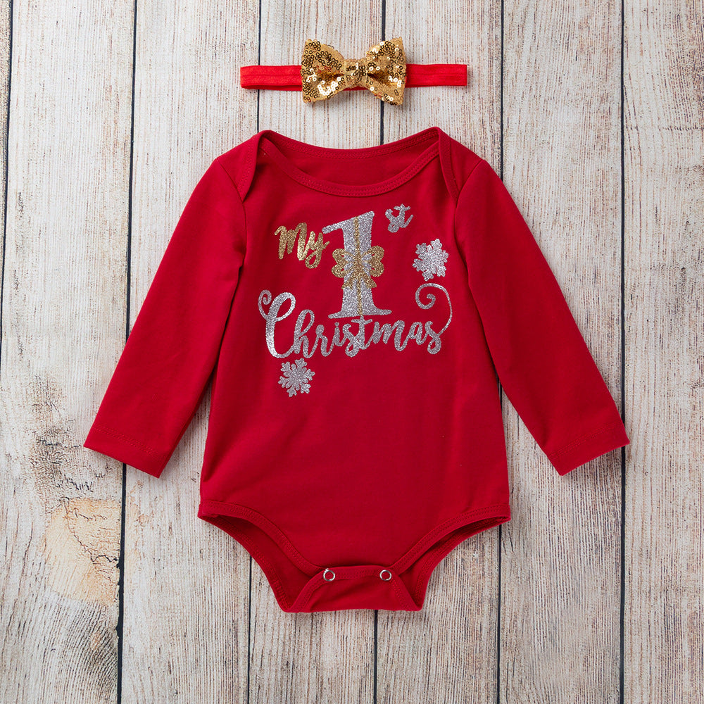 New Long Sleeve Dress Set for Baby Girls (0-2 Years)