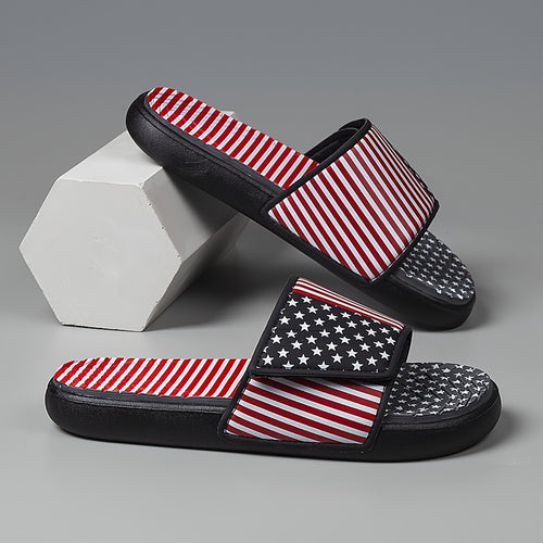 Men's Summer Leisure Sports Sandals, Flag Pattern