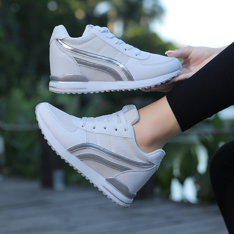 Breathable Height-Increasing Women's Sports Shoes