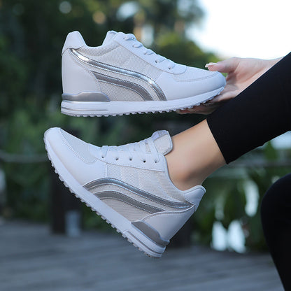 Breathable Height-Increasing Women's Sports Shoes