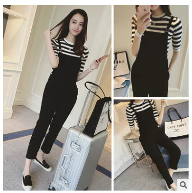 Summer Women's Casual Two-Piece Set with Jumpsuit