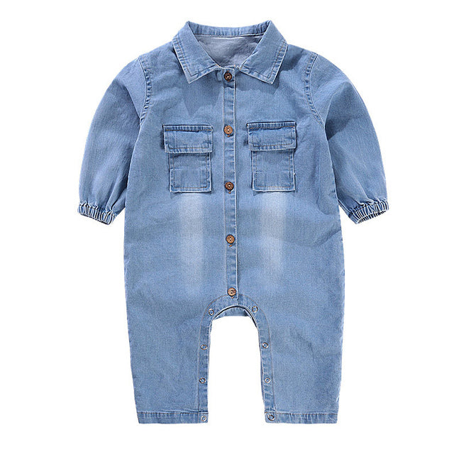 Winter Cute Baby Boy Hooded Romper Outfit 0-24M