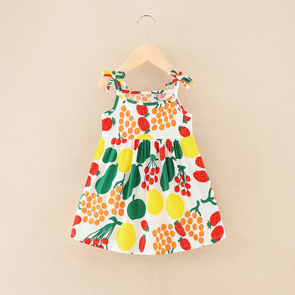 Girls' Floral Princess Dress