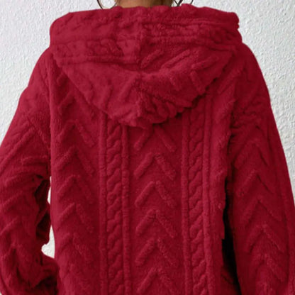 Women's Thick Plush Hoodie Sweatshirt for Autumn Winter