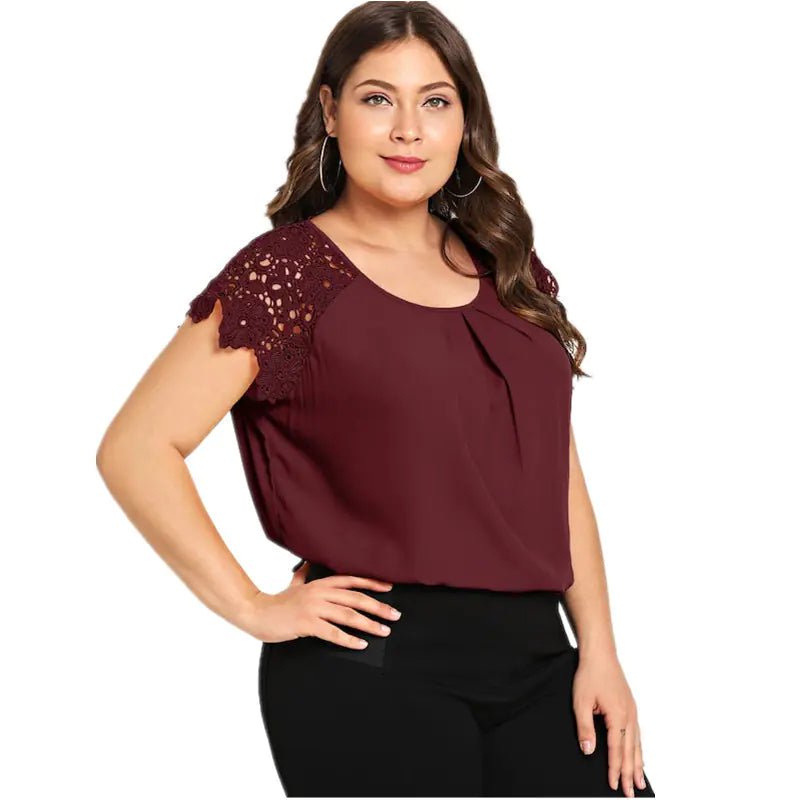 Popular Short Sleeve T-Shirt for Plus Size Women