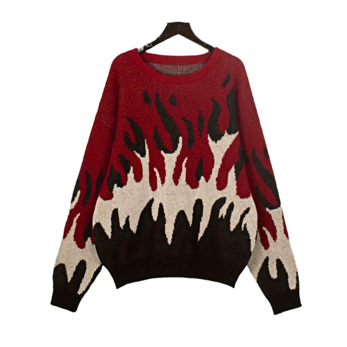 Women's Long Sleeve Round Neck Pullover Sweater