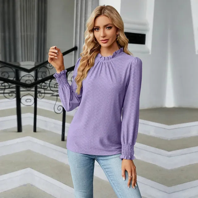 Elegant Long Sleeve Women's Shirts and Blouses