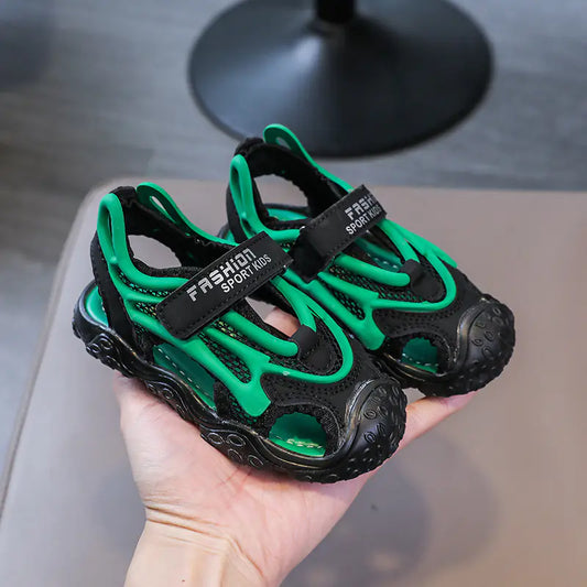 Children's Soft Bottom Summer Semi-Sandals for Boys