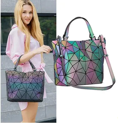 Geometric Laser Women's Handbag and Crossbody Bag