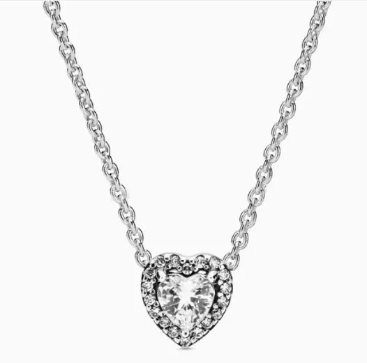 925 Silver Color Diamond Necklace