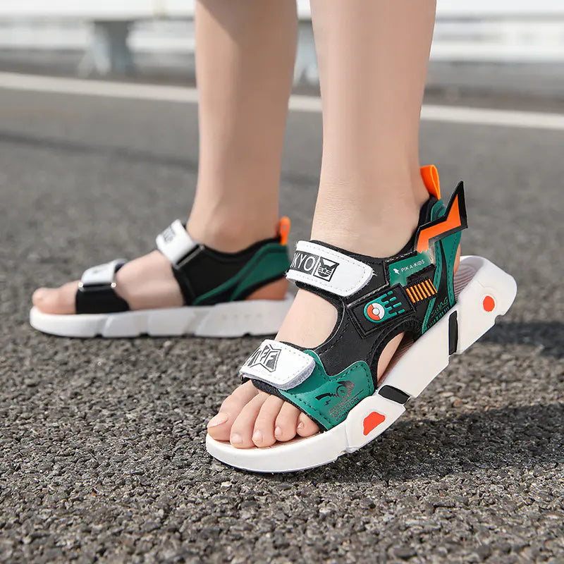 Boys' Summer Cartoon Sandals with Soft Sole
