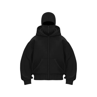 Double Hood Fleece-Lined Sweater
