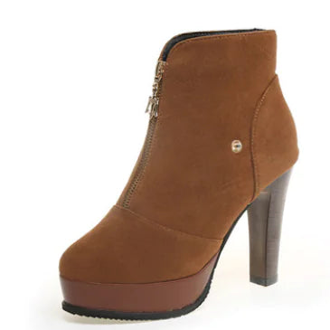 New Women's Korean Style High Heel Knee-High Boots