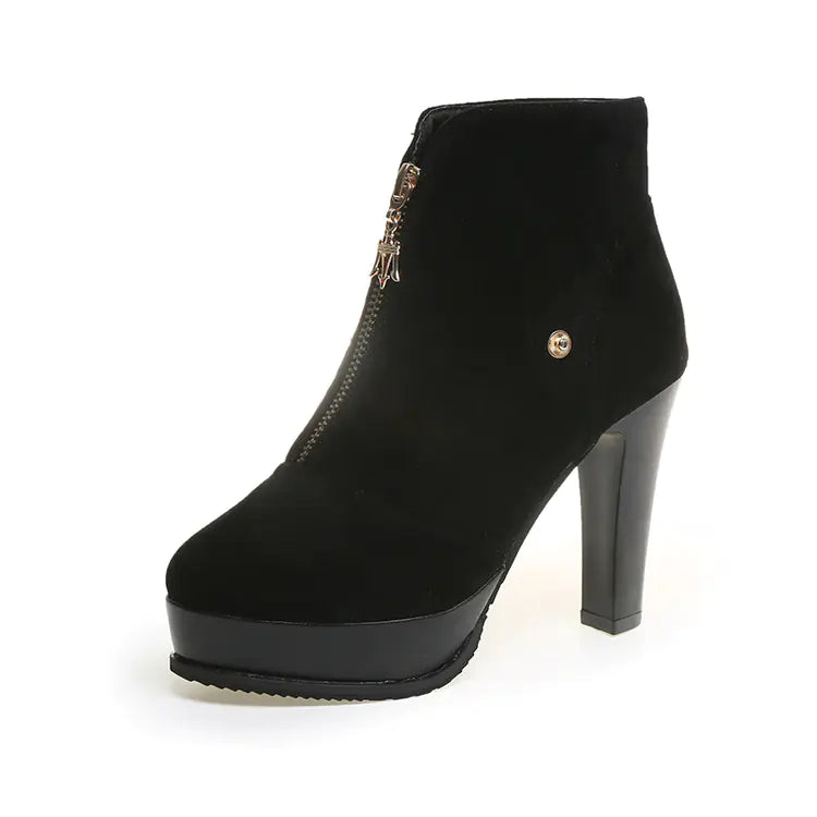 New Women's Korean Style High Heel Knee-High Boots