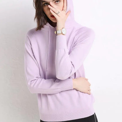 Hooded Thin Sweater for Women
