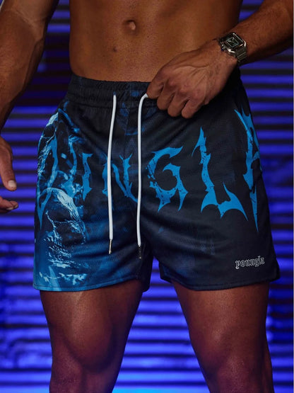 Casual Shorts with Printed Side Pockets