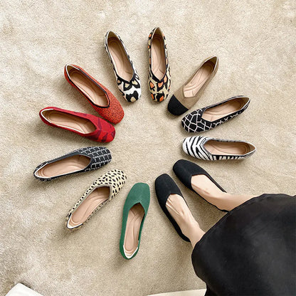New Beijing Style Woven Flat Shoes for Women