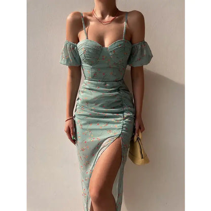 Irregular Spaghetti-Strap Dress for Women