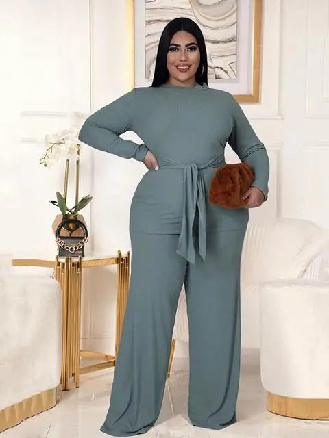 Zweiteiliges Strickset für Damen in Großen Größen