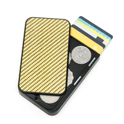 Carbon Fiber Pattern Anti-Theft Credit Card Holder