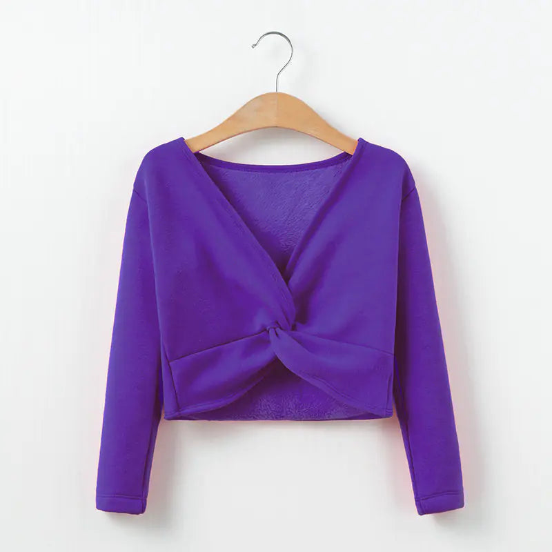 Fleece-Lined Long Sleeve Thickened Sweater Waistcoat