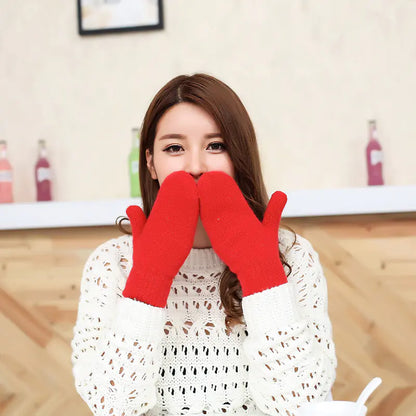 Women's Winter Thick Plush Wool Lined Mittens