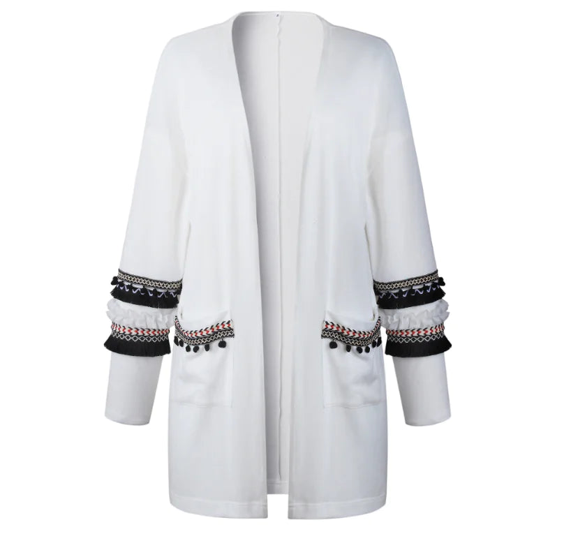 Fashionable Long Sleeve Cardigan Sweater Coat for Women