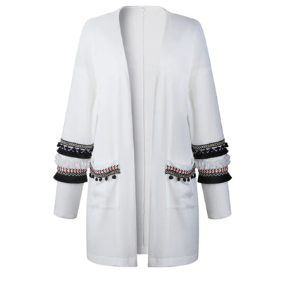 Fashionable Long Sleeve Cardigan Sweater Coat for Women
