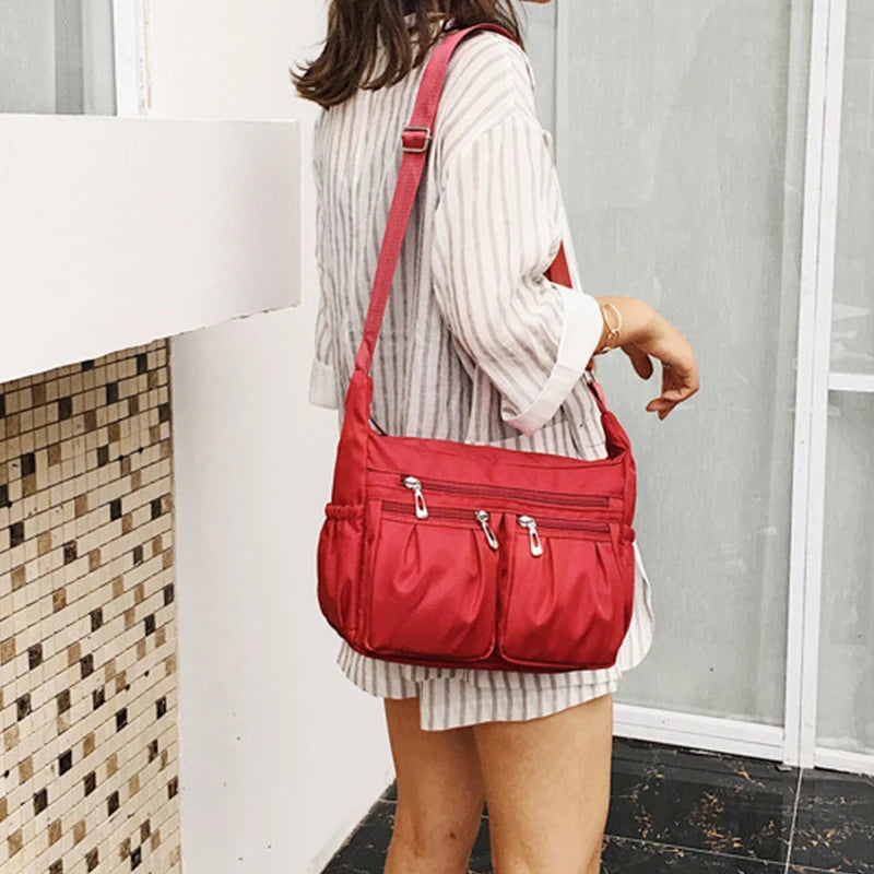 Nylon Crossbody Bag For Women Large Capacity Shoulder Bag