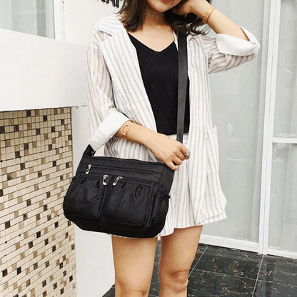 Nylon Crossbody Bag For Women Large Capacity Shoulder Bag