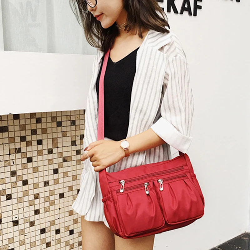 Nylon Crossbody Bag For Women Large Capacity Shoulder Bag