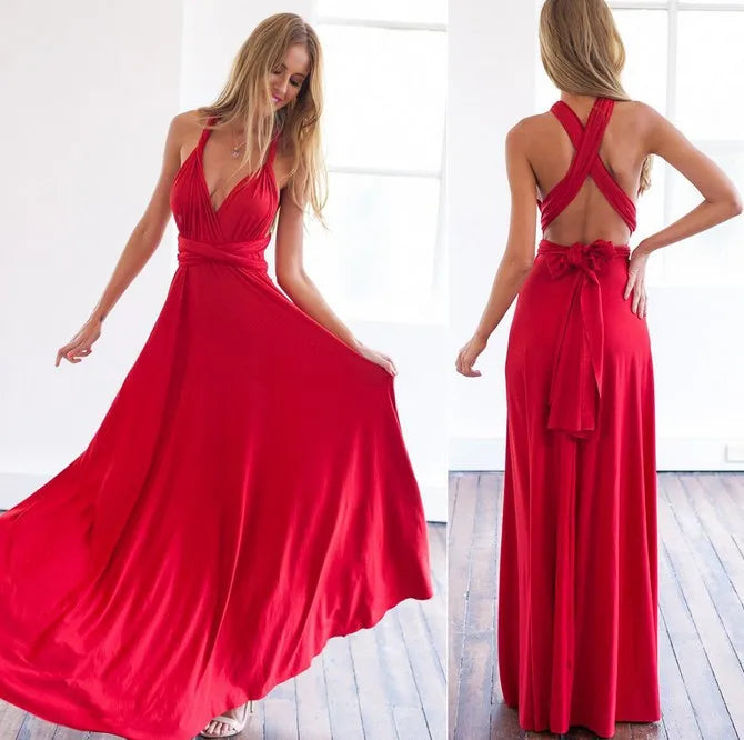 Boutique Backless Sexy Sleeveless Temperament Women's Dress