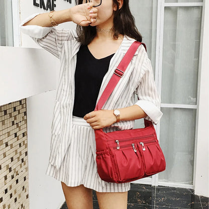 Nylon Crossbody Bag For Women Large Capacity Shoulder Bag