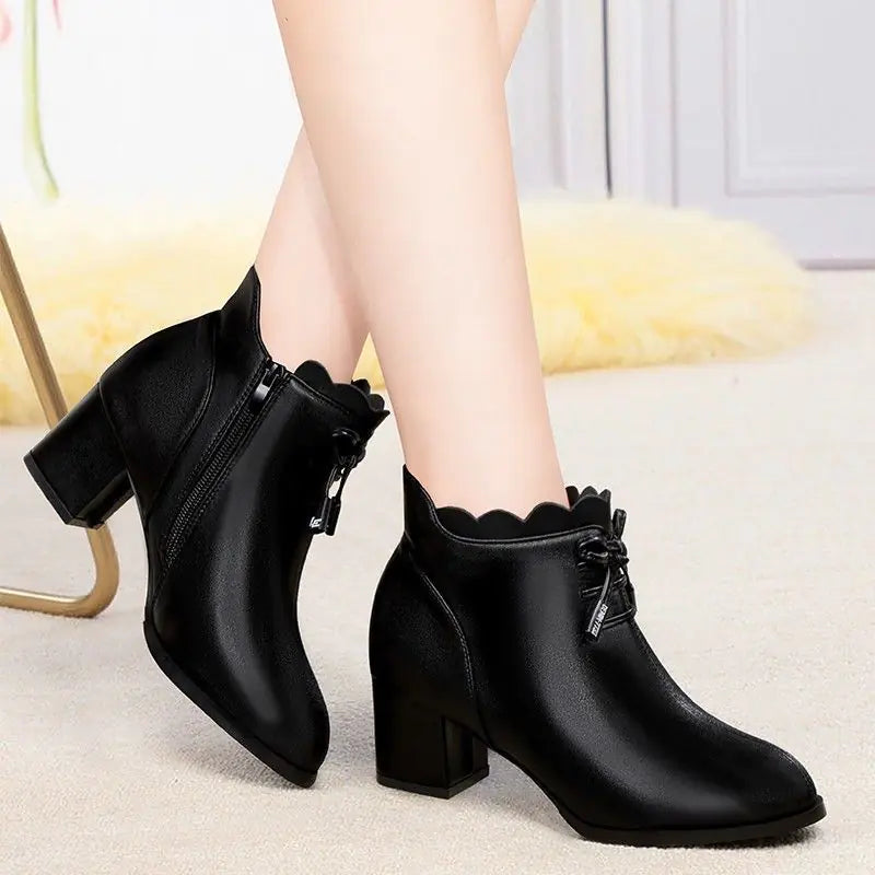 Plus Size Women's Cotton Short Boots