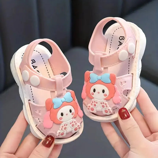 Cute Cartoon Girls' Non-Slip Princess Beach Sandals
