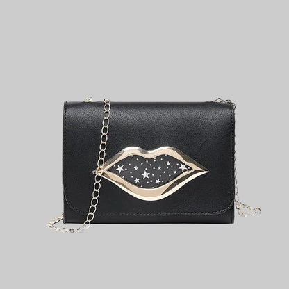 Lips Phone Bag with Chain Strap Crossbody Purse