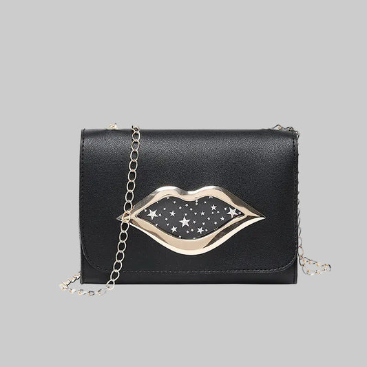 Lips Phone Bag with Chain Strap Crossbody Purse