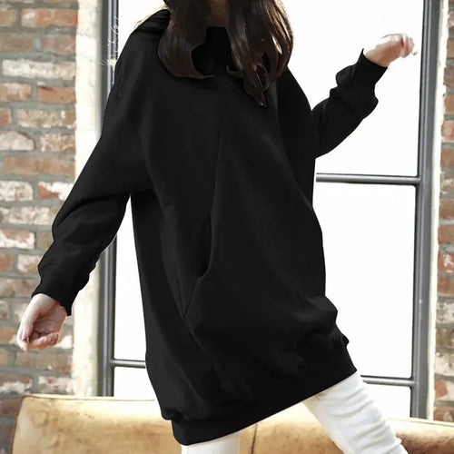 Plus Size Casual Solid Sweatshirts for Women