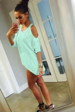 Loose Shoulder T-Shirt for Women