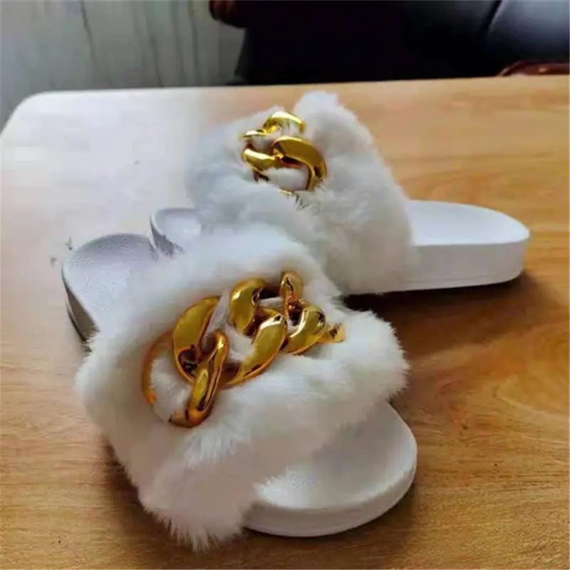 Women's Plus Size Flat Slippers for Autumn