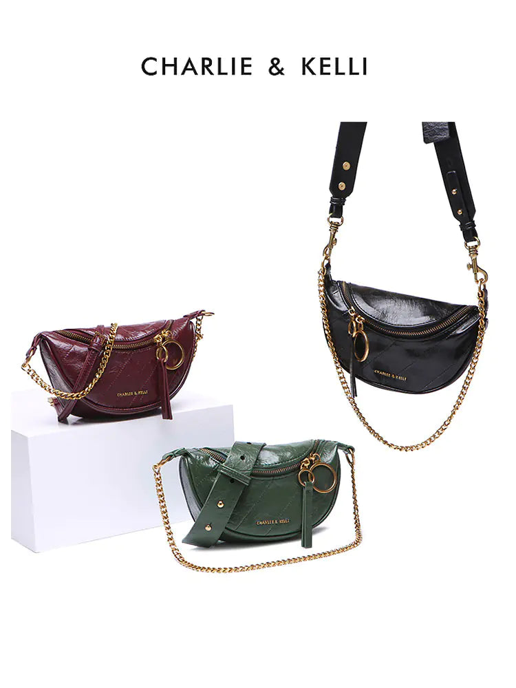 Chic Korean Casual Chain Tassel Crossbody Bag