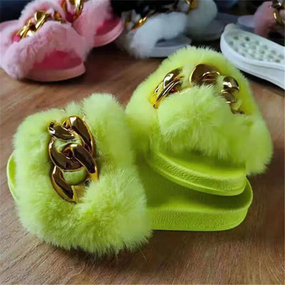 Women's Plus Size Flat Slippers for Autumn