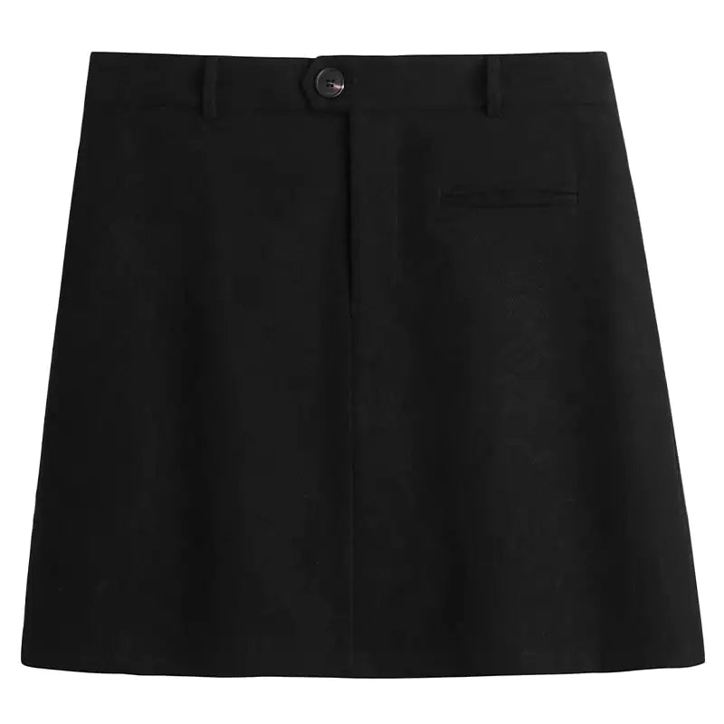 Plus Size Sweet High Waisted Skirt for Spring Casual