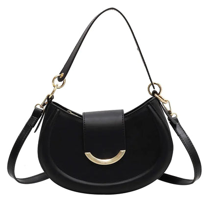 Vintage Saddle Bag for Women - Chic Shoulder Crossbody