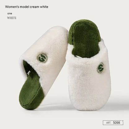 Women's Plush Cotton Slippers for Autumn and Winter